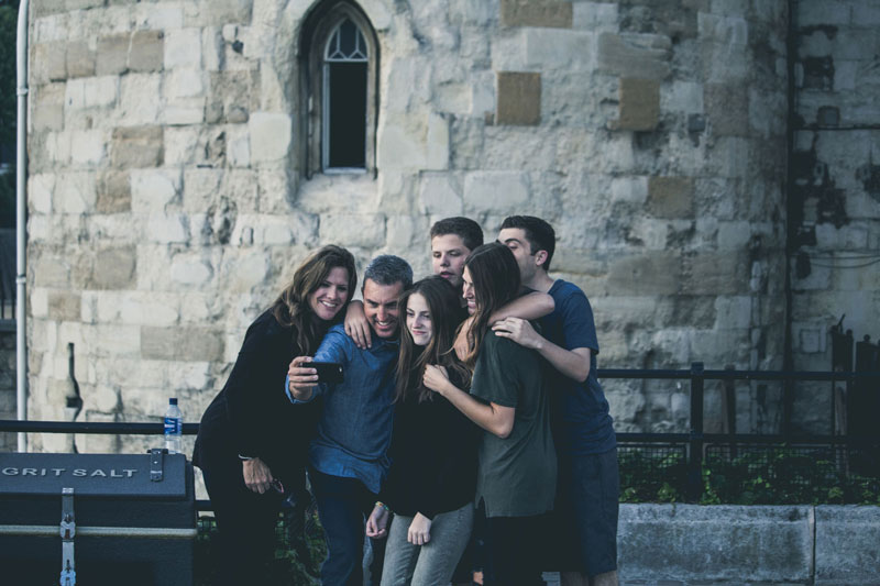 Family having picture together