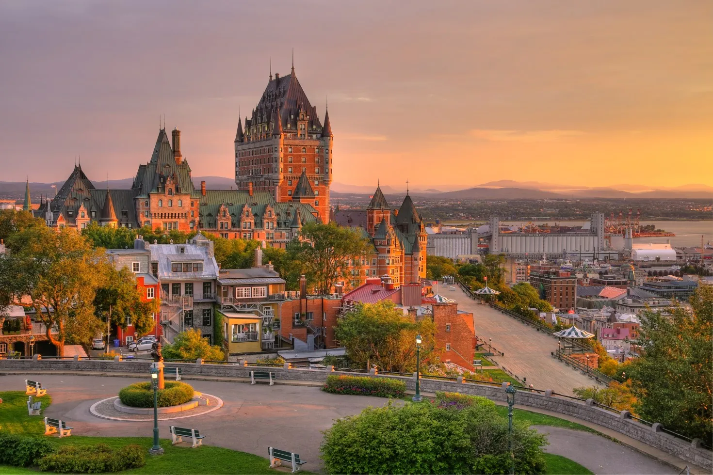 Frontenac Castle in Old Quebec City